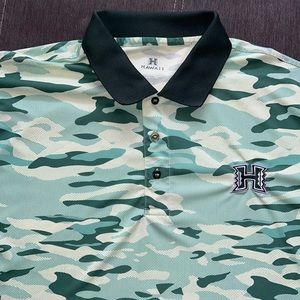 University of Hawaii Mens Polo camo print shirt - size 2XL